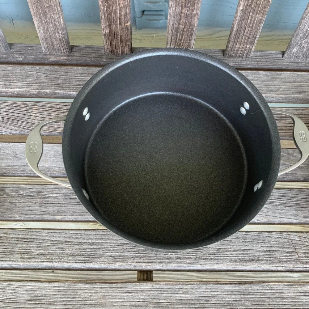 Calphalon 5 Qt Steamer Pot Set 8785 Non-Stick Dutch Oven Glass Lid Made in USA